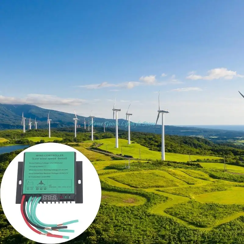 E74E Waterproof Low Controller Regulator Replacement Wind Turbines Charges Controller with LED Indicators Enduring view 3