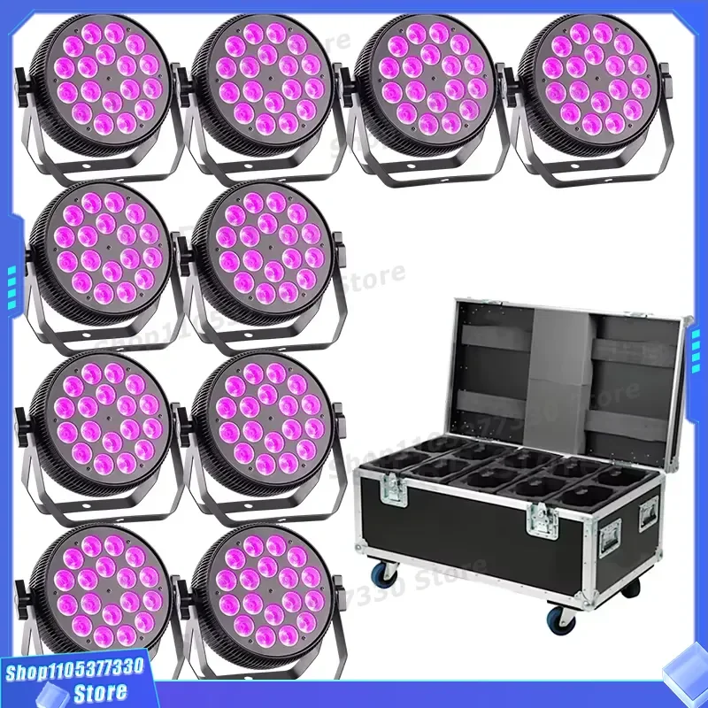 18x10W RGBW LED Stage Light DMX512 Control Par Can for DJ Disco Bar KTV Nightclub Party Performance Lighting Equipment