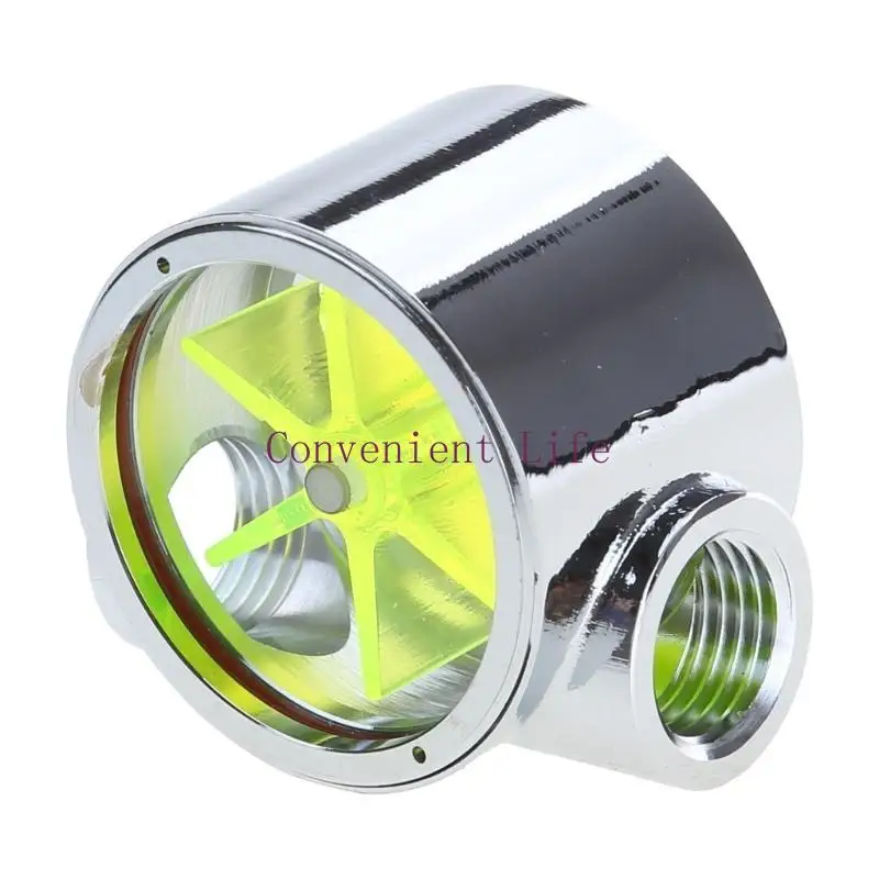 L1EE Meter G1/4 "Draadpoort vrouwelijk naar vrouwelijke stroommeterindicator voor pc -waterkoeling 5 Impellers