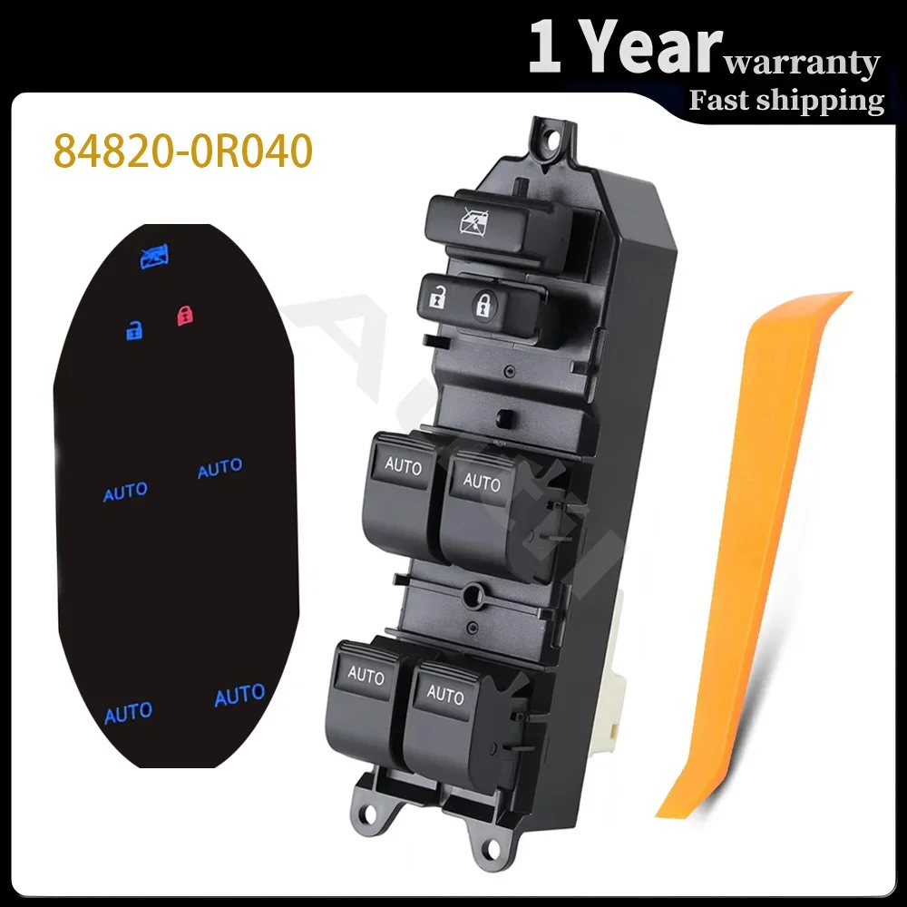 

84820-0R040 for Toyota Tundra 2007 2008 2009 2010 2011-2021 Electric Power Window Switch Lifter Control Button Car Accessories