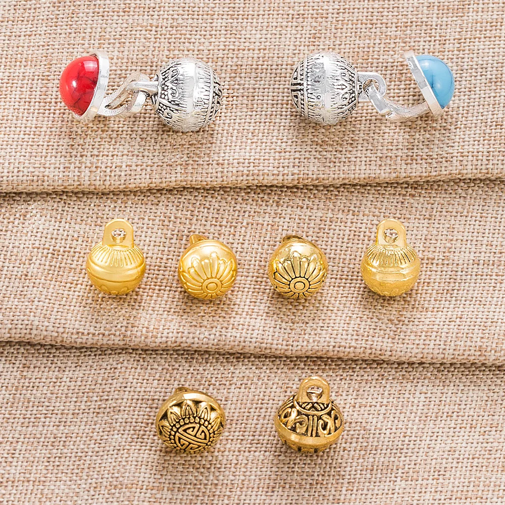 

Пуговицы Cheongsam из сплава «сделай сам», полые пуговицы в китайском стиле, декоративные аксессуары в стиле ретро, аксессуары для одежды