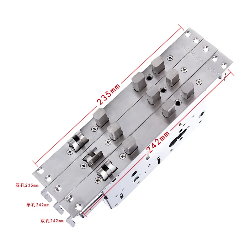 1pcs Linkage Wheel Anti Jamming Lock Body Wave Wheel Anti Jamming Lock Body Color Box Anti Jamming Fingerprint Lock Special