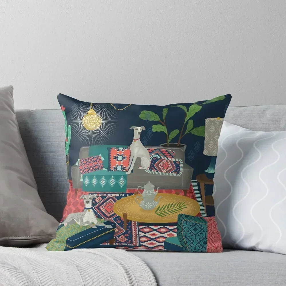 

Bohemian Whippets Throw Pillow Christmas s Covers Pillowcases Cushion Covers Sofa Pillow Covers Decorative Cushion Child pillow