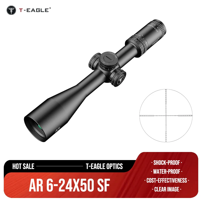 

T-Eagle AR 6-24X50 SF охотничий прицел для охоты тактический оптический компактный зрительный коллиматор оптика пневматический пистолет SFP прицел