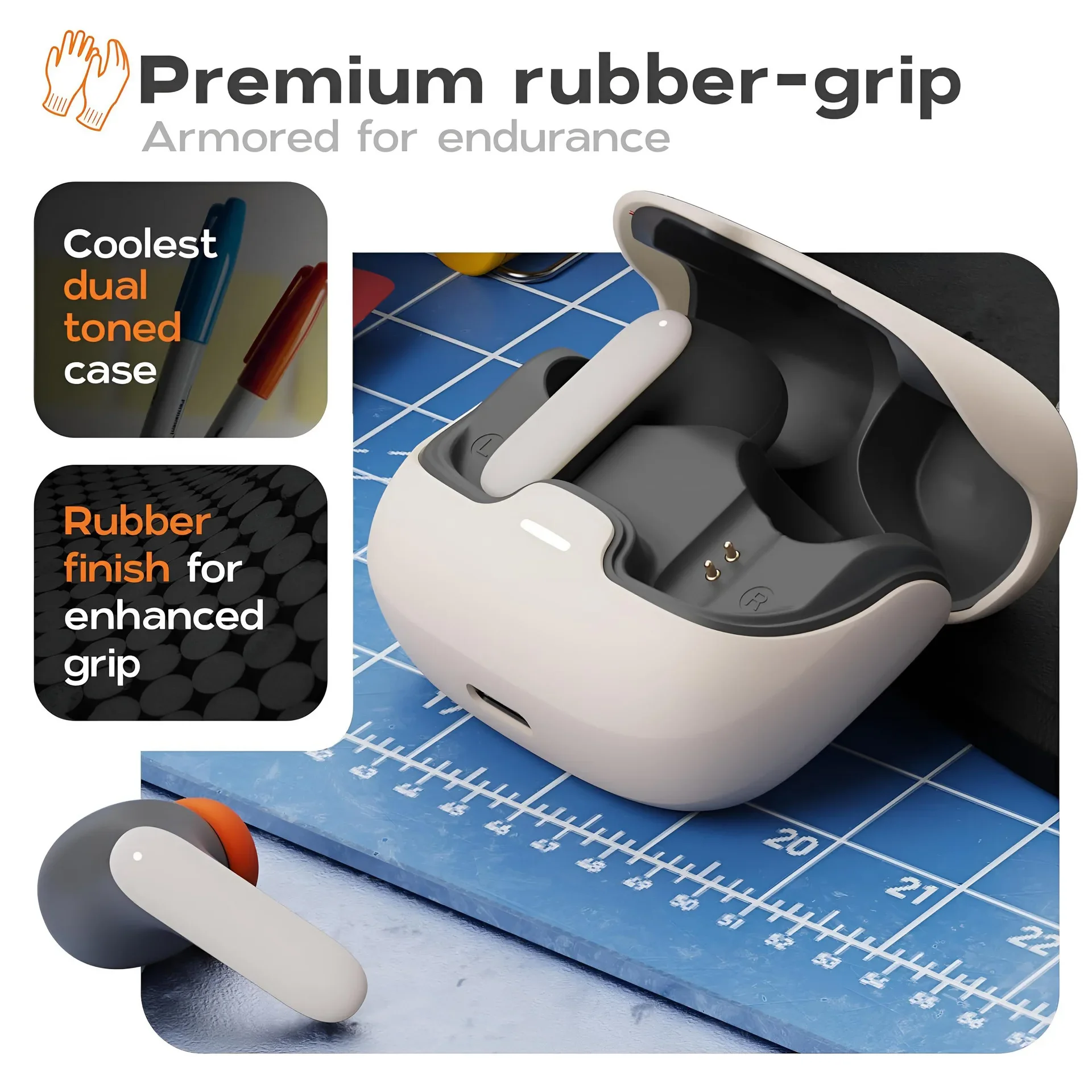 Auricular abierto con Bluetooth, estilo con Clip para la oreja, cómodo de llevar, conexión de oreja individual o doble, batería