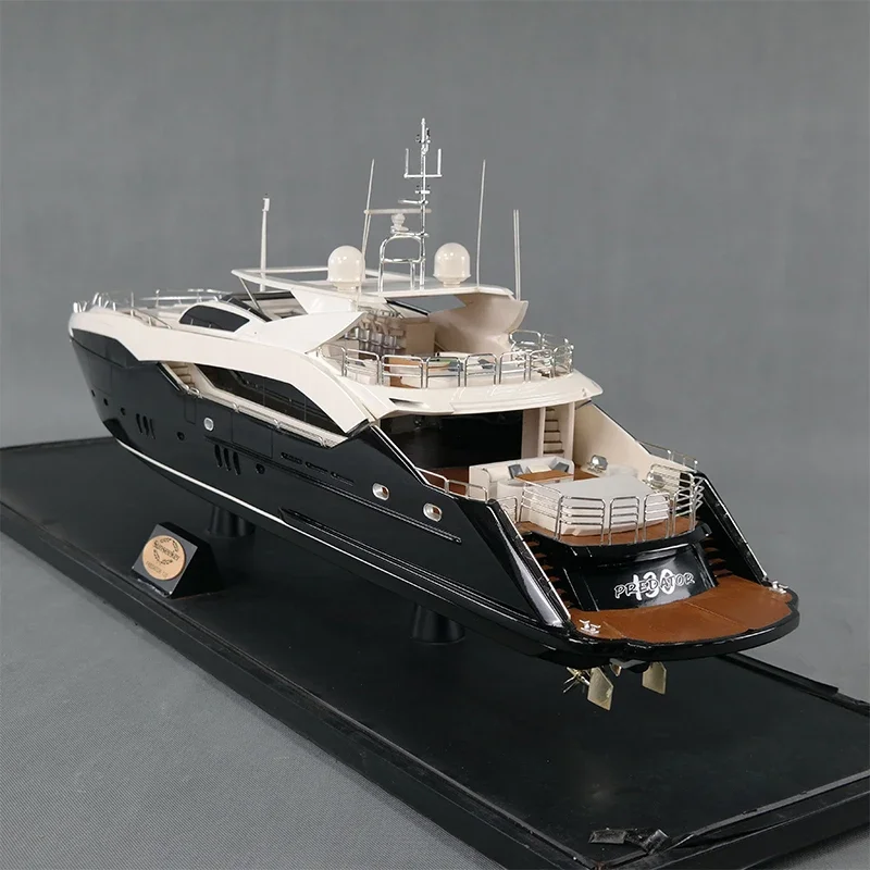 Handmade Plastic Crafts Sunseeker Princess Yacht Boating Customized 100cm  Yacht Ship Model