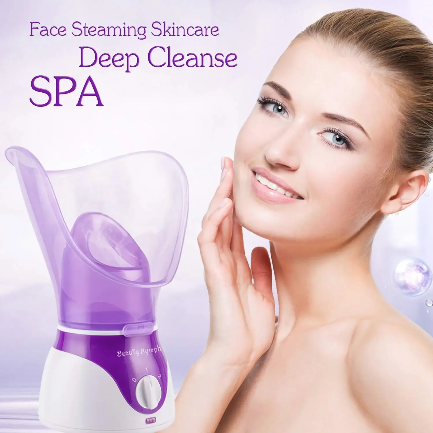 Face Steamer,Beauty Nymph Spa Home Facial Steamer Sauna Pores and Extract Blackheads, Rejuvenate-Face Skincare Deep Cleanse SPA