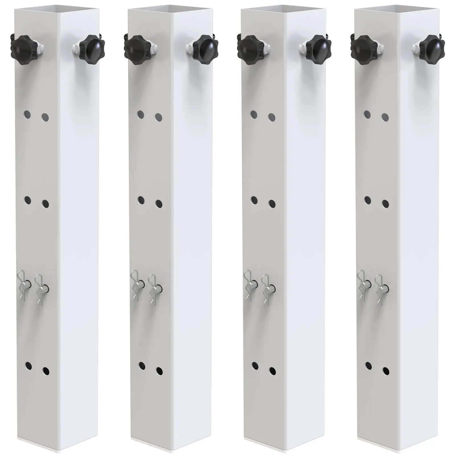 4 packs of carbon steel dormitory bed frames, 2.3 inches in diameter, suitable for university dormitory wooden bed frames