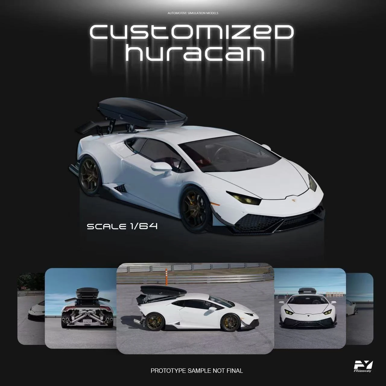 **Preorder**Finclassically 1:64 Hura can Modified version Diecast Model Car