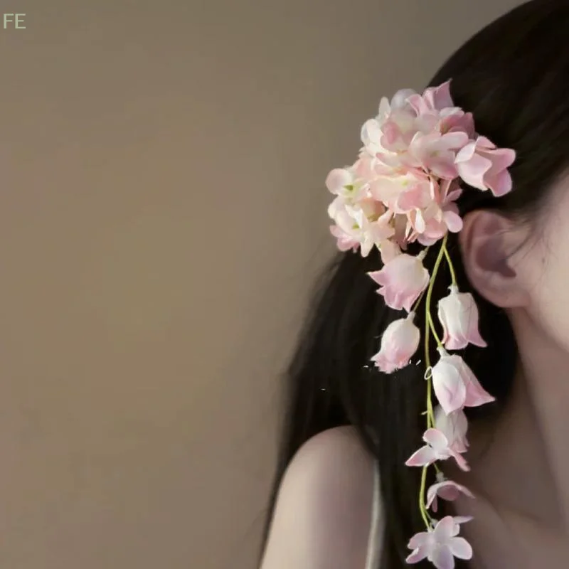 

[F] Vacation Style Flower Hair Clips Fashion Simulation Flower Hairpin For Women Girls Sweet Hair Accessories Gifts