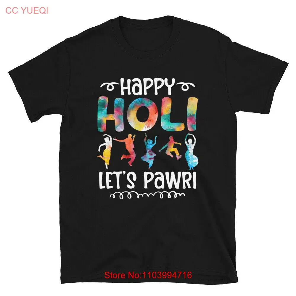 Happy Holi Dancing India Colors Hindu Festivals 2024 Vibes Unisex T-Shirt