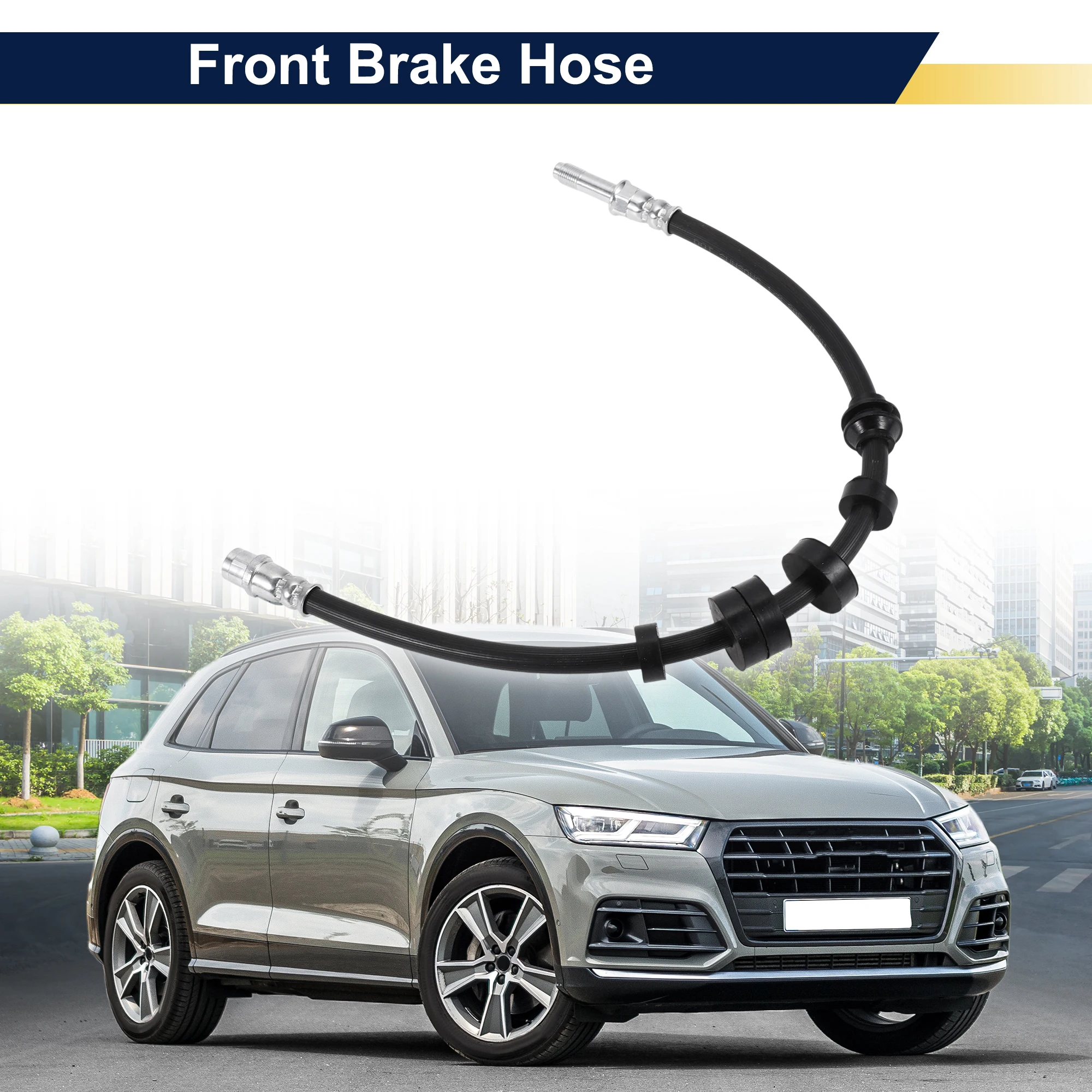 

UXCELL Front Brake Hose for Audi Q5 2013-2017 Brake Hydraulic Hose No.8R0611707A