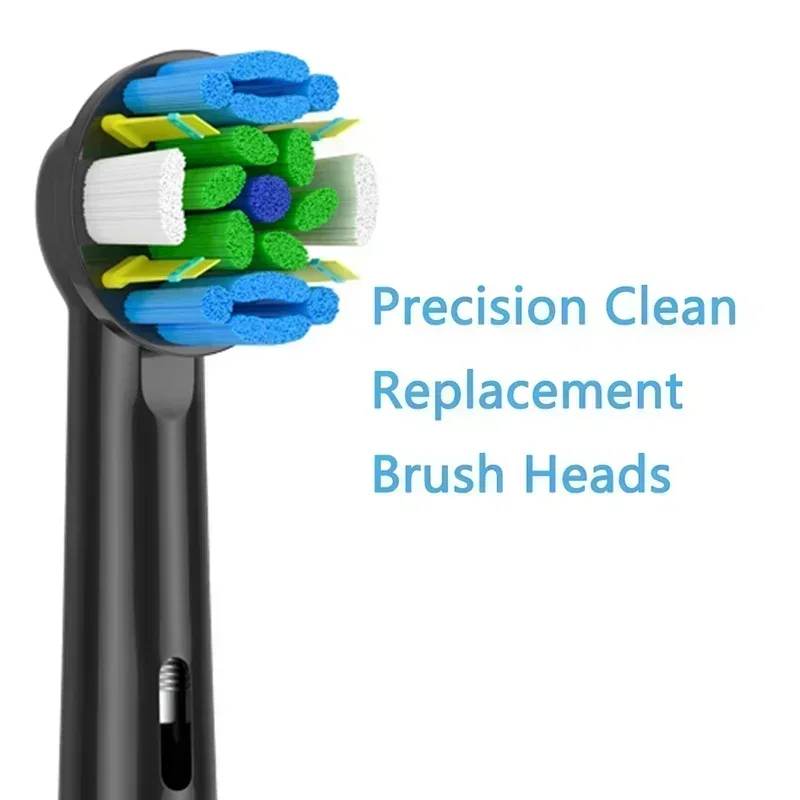 FlossAction 교체 브러시 헤드, 구강 B 민감성 클린 프로 헬스 D16 D12 8860 8875 8900 8950 전동 칫솔, 4 개