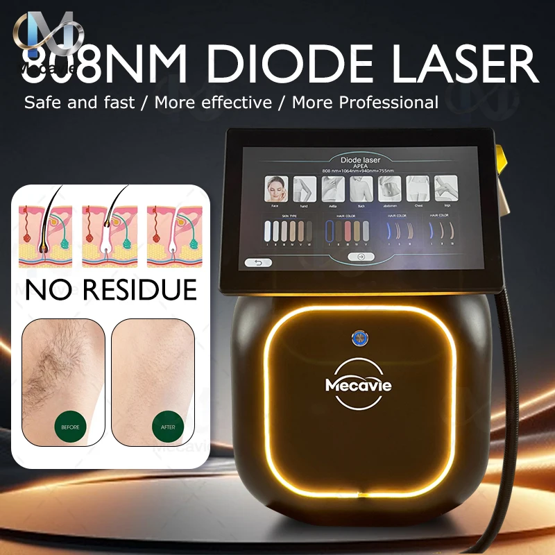 Powerful Professional Diode Laser Hair Removal Machine 4 Wavelength Germany High Quality 755 808 940 1064nm Portable Painless