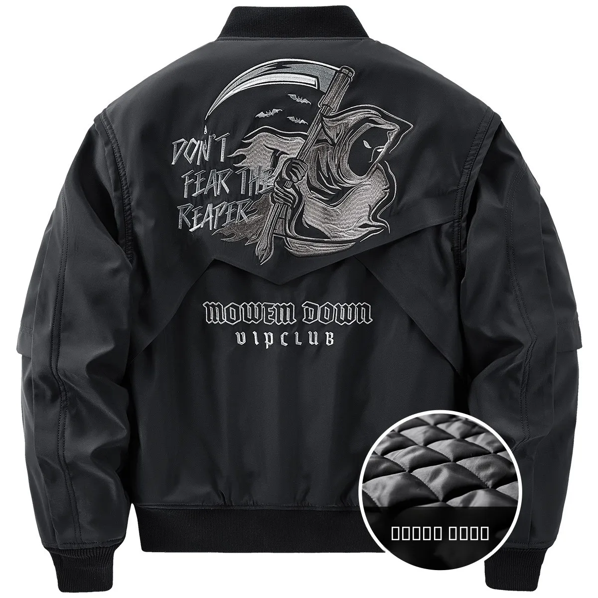 

Мужская зимняя утепленная хлопковая куртка VIP: Новая функциональная рабочая одежда, бейсбольная куртка с декоративной строчкой, модная молодежная повседневная куртка-бомбер от трендового бренда