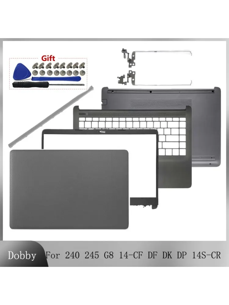 Nowa Szara Obudowa Do 240 G8 245 G8 14-CF 14-DF 14-DK 14-DP 14S-CR 14S-CF Ekran Tylna Obudowa Przednia Ramka Zawiasy Podpórka Pod Nadgarstki Dolna Obudowa — zdjęcie produktu 7