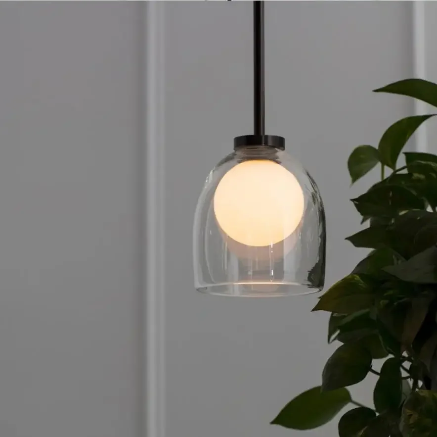 

Bedroom Nordic Pendant Lights Dining Room Glass Hanging Lamp Loft Lamps Home Decor Luminaire Suspension Modern Designer Hanglamp