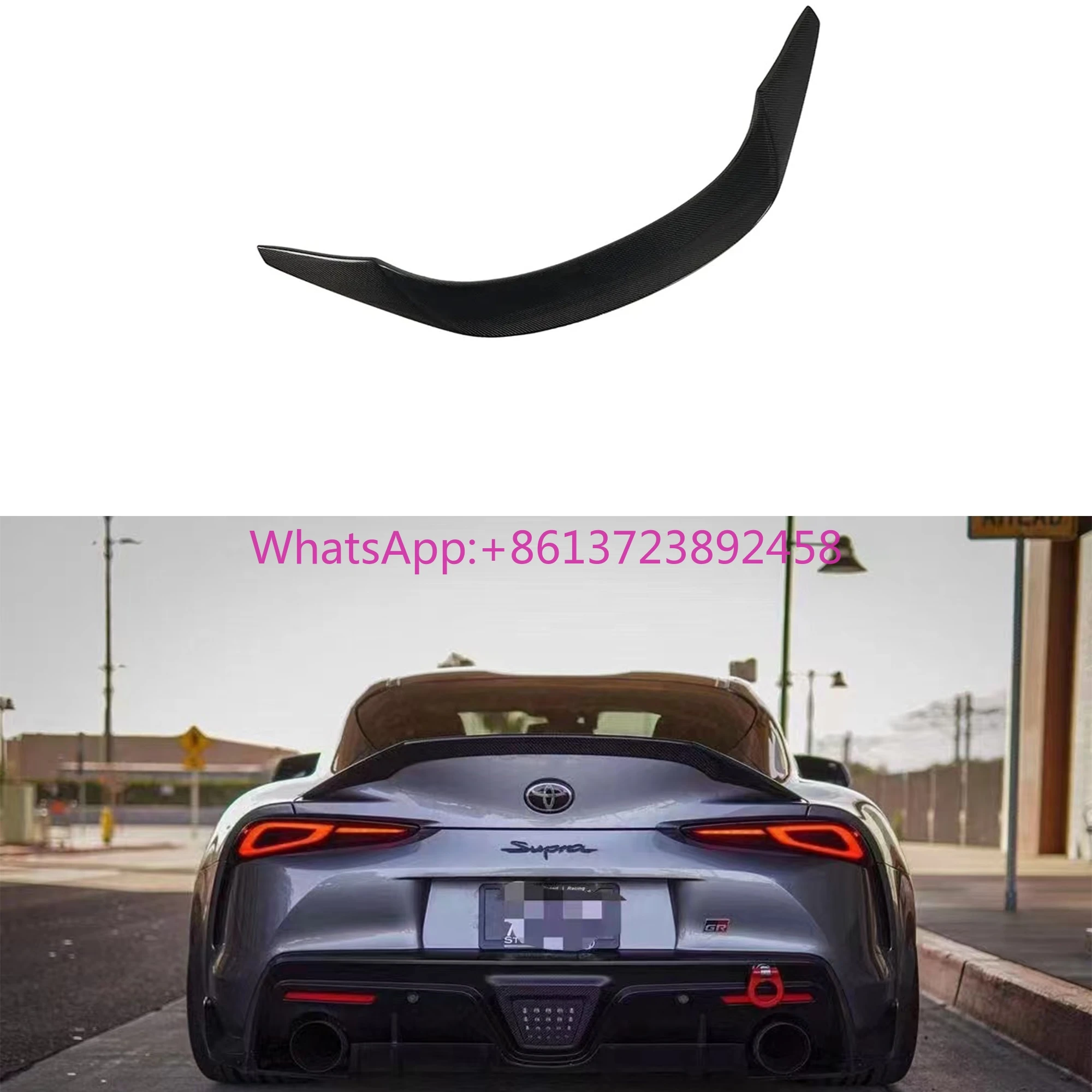 

A90 A91 MK5 Carbon Fiber Spoiler for Toyota Supra Spoiler Wing Carbon Fiber Rear Trunk High Wing Spoiler 2019-2023