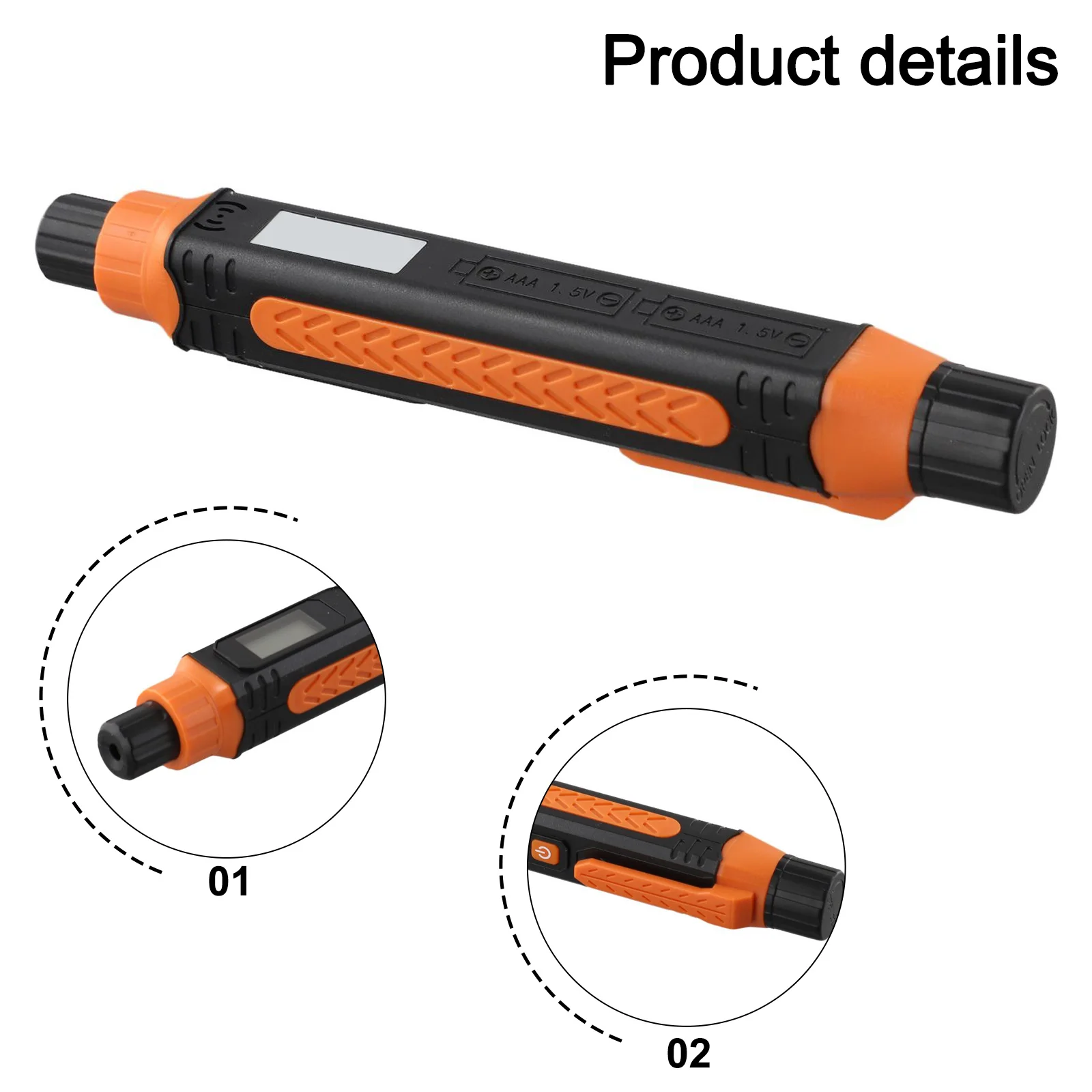 Portable Pen Type Gas Leak Detector With LCD Display Sound Light Alarm For Natural Methane Propane Combustible Gas Safety Tool