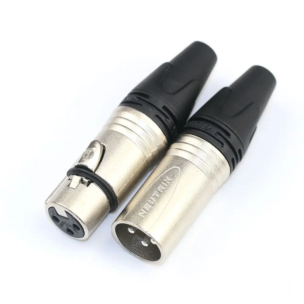 60PCS/lot brand new FOR NEUTRIK connector 30PCS NC3MXX & 30PCS NC3FXX Male & femelle3PIN XLR Connecteur avec!