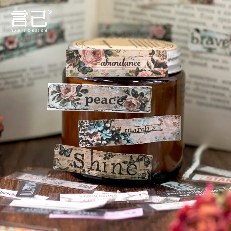 6pcs/1lot kawaii Stationery Sticker Literary artist junk journal Decorative Scrapbooking DIY Craft Sticker