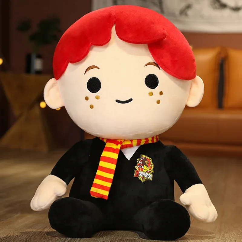 20-60cm Hot Movie Harrys Plush Peluche Anime Figures Ron Model Soft Dolls Decoration Children Toys Birthday Gift