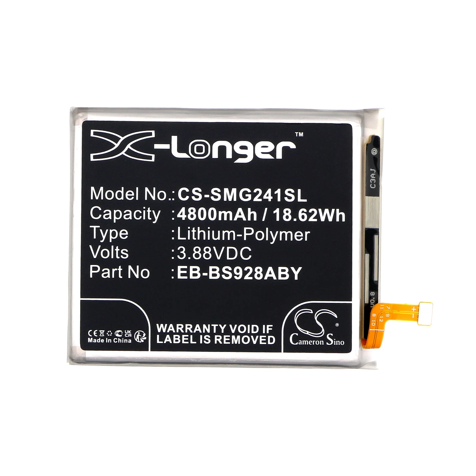 3.88V 4800mAh Battery EB-BS928ABY for Samsung Galaxy S24 Ultra, SM-S928J, SM-S928Q, S928D, S928B, S9280,S928N,S928W,S928U,S928T