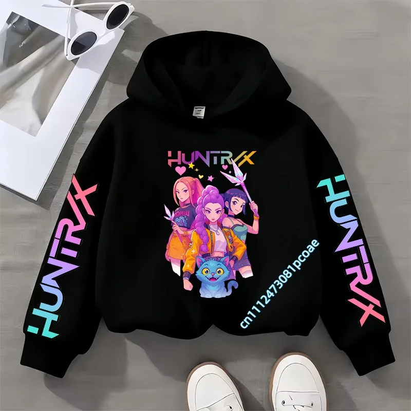 2026 New Children's Hooded Sweatshirt for Boys, Girls' Casual Shirt with Cartoon Print, Long Sleeve