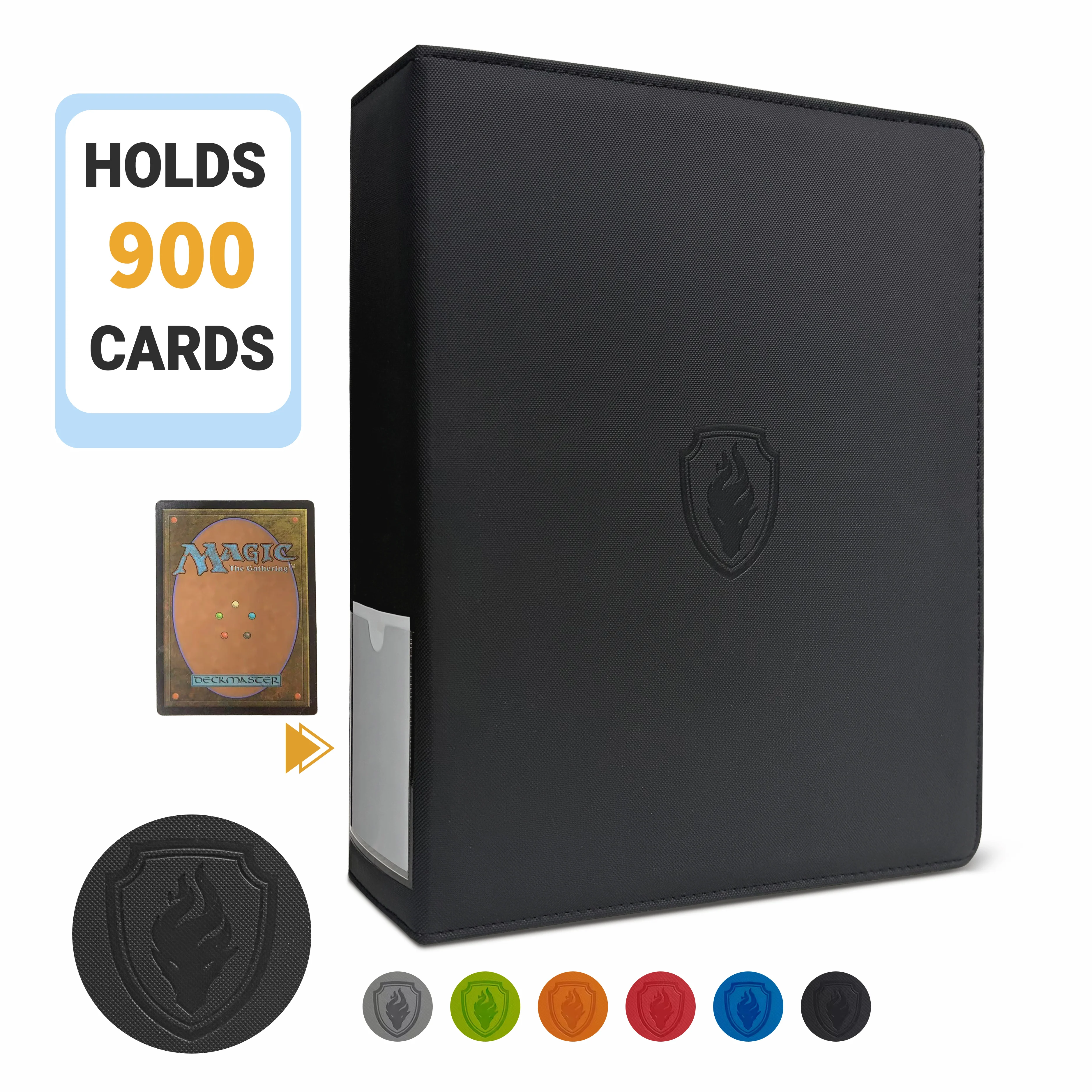 9 Pocket 3-Ring Storage Trading Card Binder,Holds 900 Cards, Album with 50 Double-Sided Pages,Sports Cards & Collectible Cards