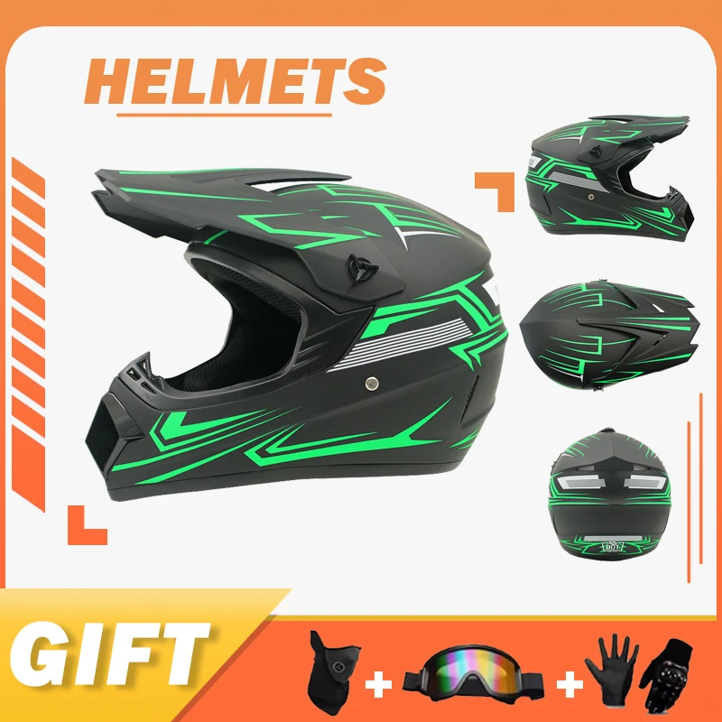 

DOT Certified Adult Off-Road Helmet - Motocross, Downhill, Cross, Kask - Classic Motorcycle Racing Helmet