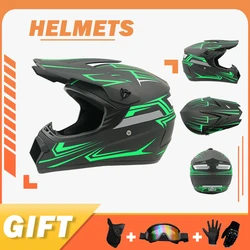 DOT Certified Adult Off-Road Helmet - Motocross, Downhill, Cross, Kask - Classic Motorcycle Racing Helmet