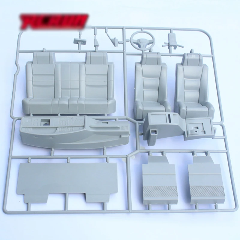 RC Car Interior In The Control Seat Kit with Linked Steering Wheel for 1/10 RC Crawler Car Land Cruiser LC80 TOYOTA TRX4 SCX10