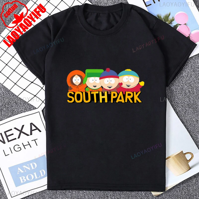 Hot Sale Kenny McCormick South Park Funny Cartoon Man Tshirt Cotton Short Sleeve Breathe Comfort Loose Harajuku Women T-shirt