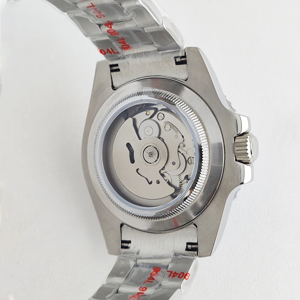 GMT Watches Men's Luxury Automatic Mechanical Wristwatch Sapphire Glass 40MM Stainless Steel Waterproof Watch