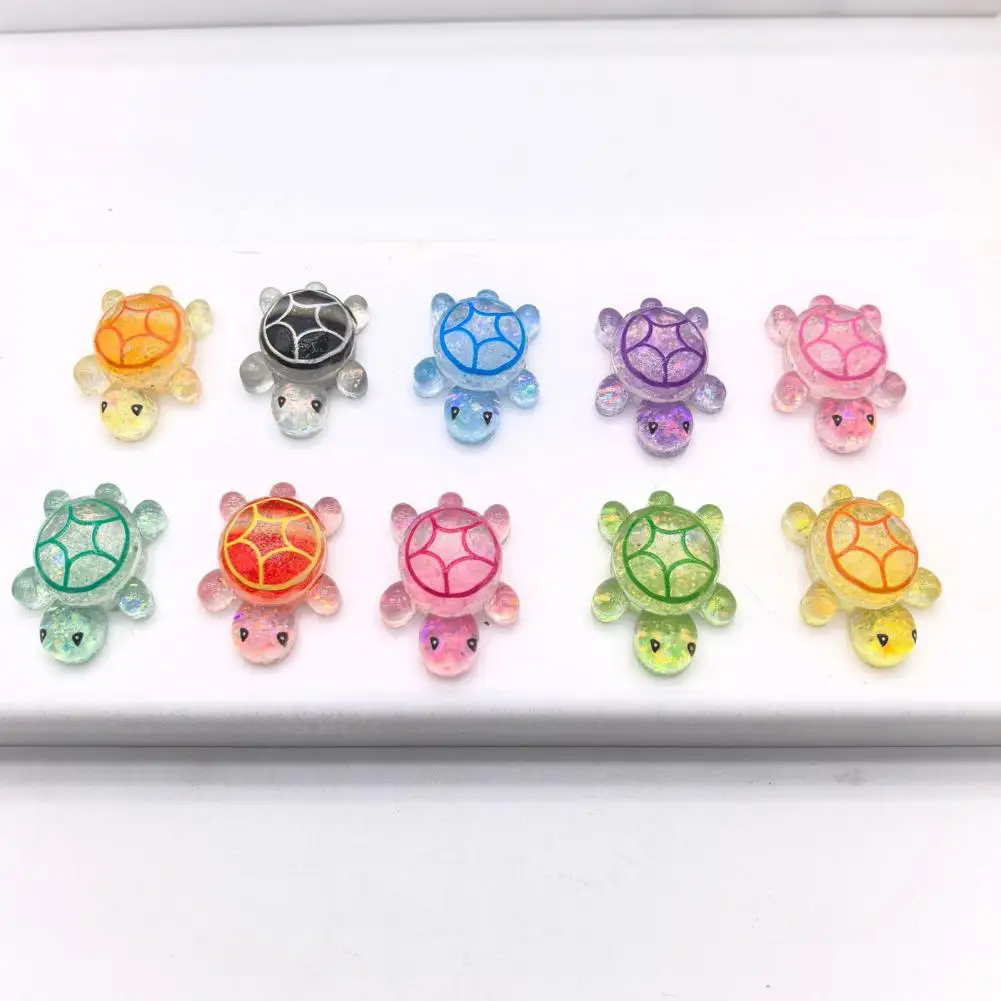 ที่ไม่ซ้ํากันเต่าโต๊ะเครื่องประดับ MINI ตุ๊กตาเต่าชุดกล่องเก็บ 100pcs น่ารักเต่าเล็กๆสําหรับงานฝีมือ Fairy Garden Decor