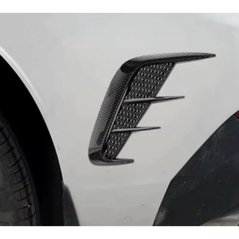 Pair Multipurpose Carbon Fibre Car Shark Gills Emulation Vent Side Air Inlet Hood Decoration Vehicle air outlet Car Body Sticker
