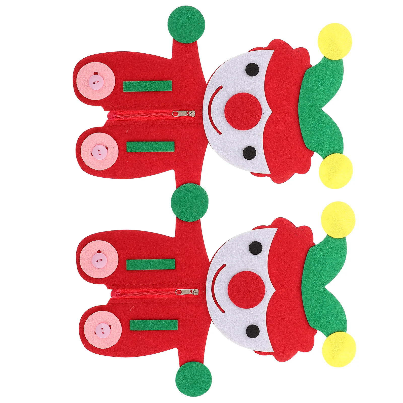 

Non woven Button Toys Fabric Buttons Zipper Practice Skill Development Montessori Educational Safe Creativity