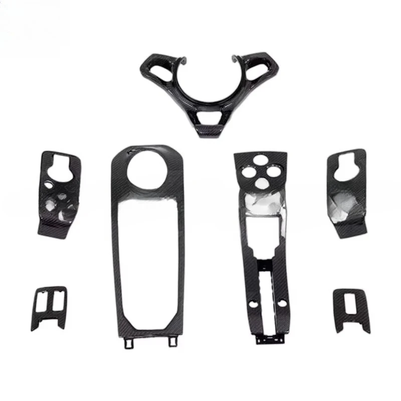 Car Interior Trims Accessories Carbon Fiber Steering Wheel Dash Board Cover Center Console for Mclaren 650S Mp4 OEM Style