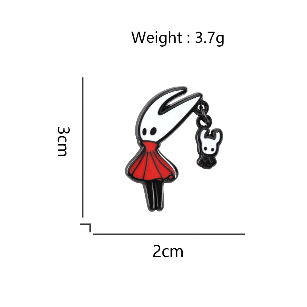 Hollow Knight Enamel Pin Hornet And Knight Brooch Cute Game Character Lapel Pin Badge Backpack Hat