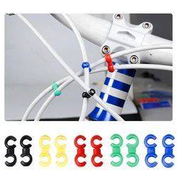 5PCS Mountain Bike Bicycle Accessories Handcuff Type Hub Buckle Storage Device Shift Line Pipe Brake Hose S Buckle