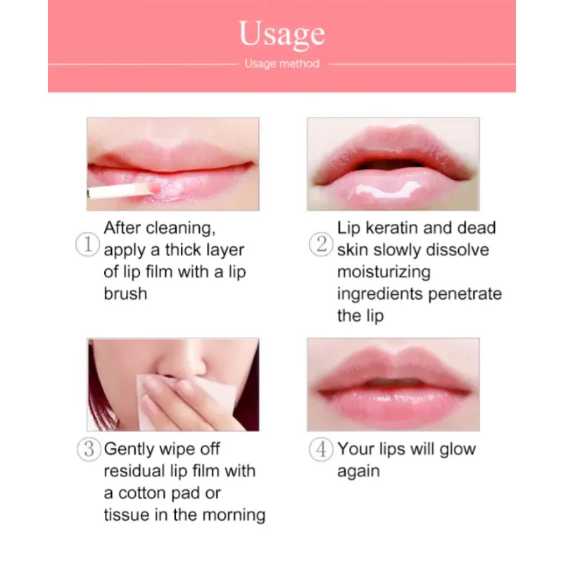 Universal Rose Sleeping Lip Mask for Hydration and Lip Line Reduction Moisturizing Overnight Treatment Imported Formula for Lips