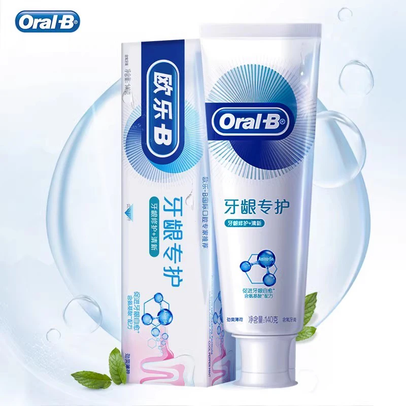 Oral B Gum Care Toothpaste 140g Mint Flavor Amino Acid Formula Protect Gums Relieve Gum Redness Swelling Fresh Breath