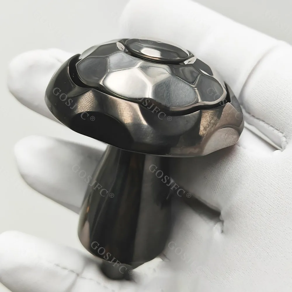 Fidget Spinner en forme de champignon mécanique, liaison noire, ornement de bureau, jouet anti-Stress EDC