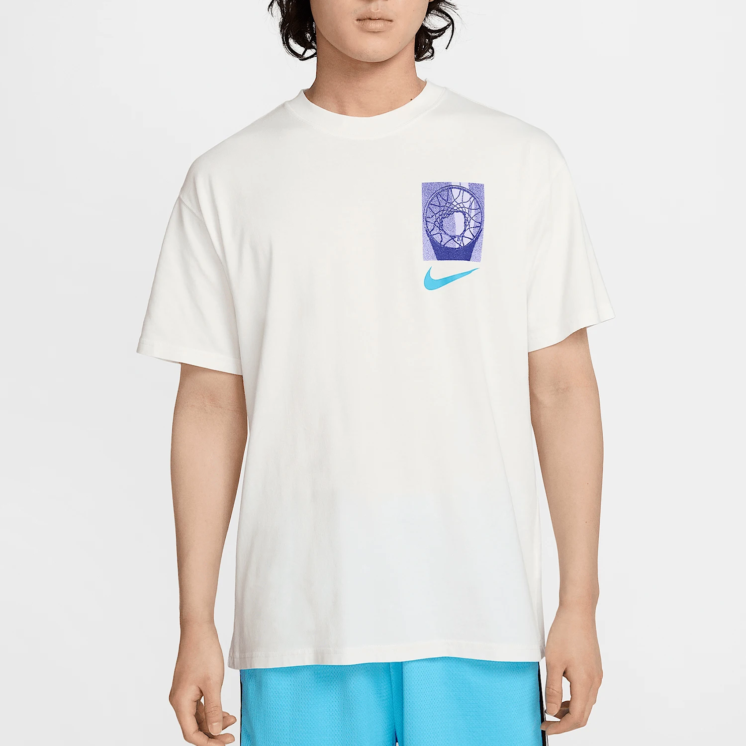 

Nike Genuine 2025 Summer Men's Knit Drop-Shoulder Basketball Short Sleeve HJ3326-133