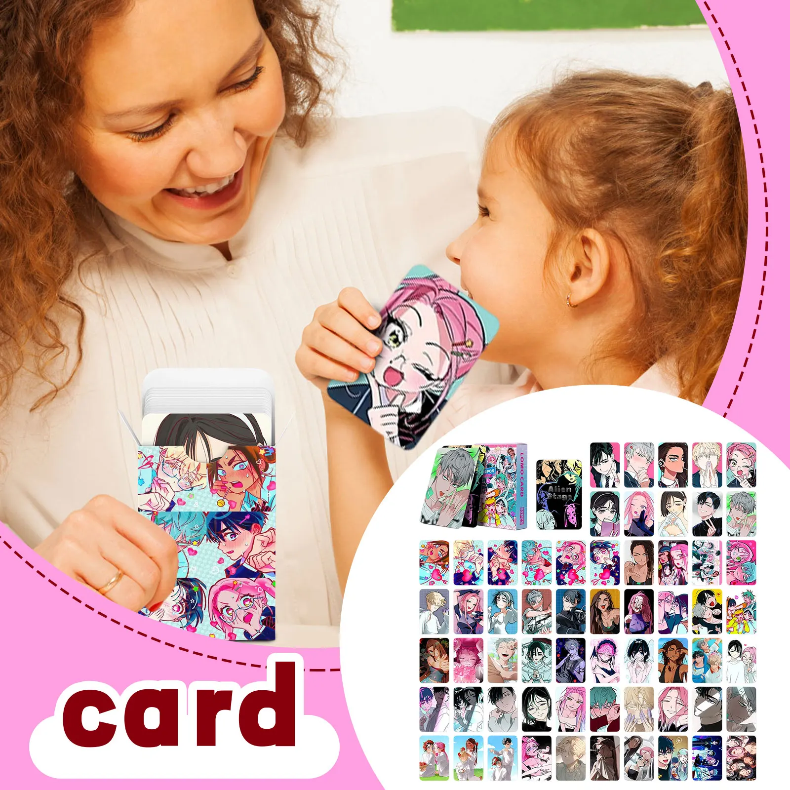 

92 Piece Anime E Card Photo Cards Collection Stage Stickers For Scrapbook Journal Decoration Kawaii Character Collectible Fan Me