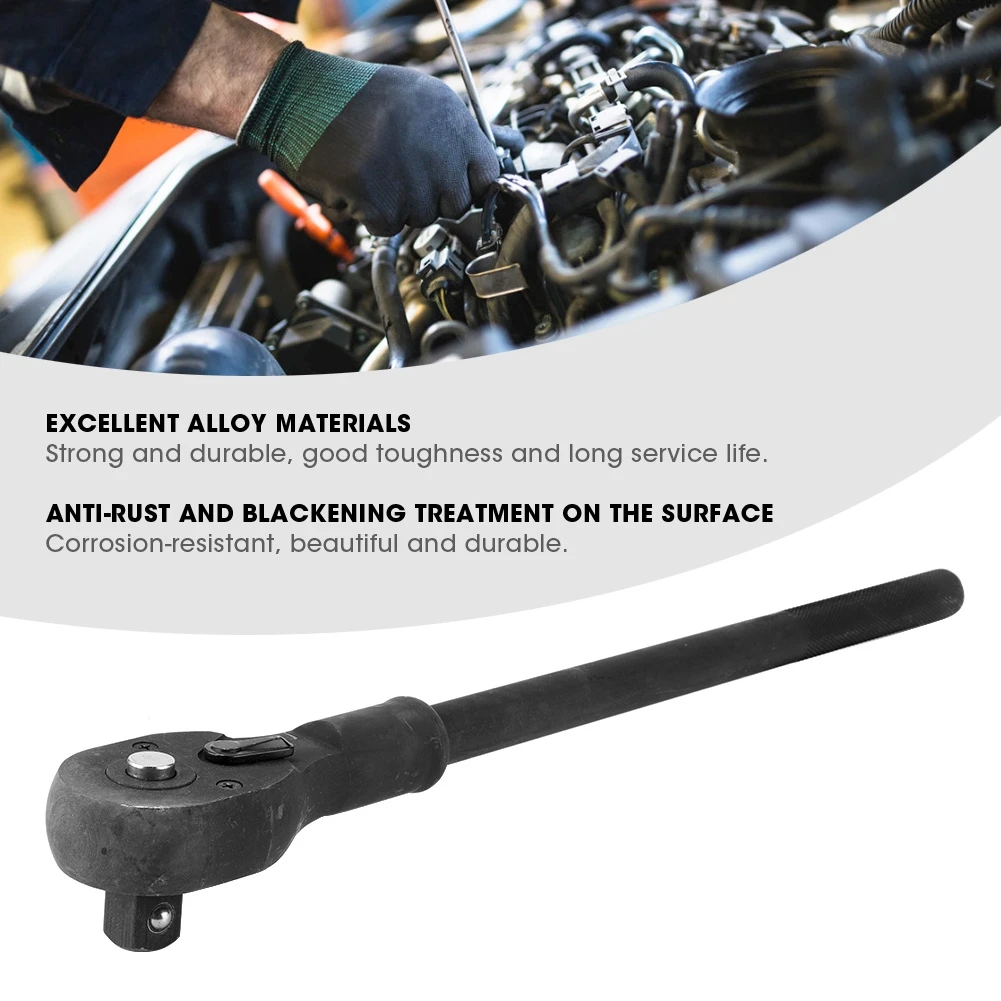 

Сверхмощный приводной храповой механизм с квадратной головкой, двусторонний быстрый торцевой ключ, средний удлиненный инструмент для авторемонта, торцевой ключ с храповым механизмом