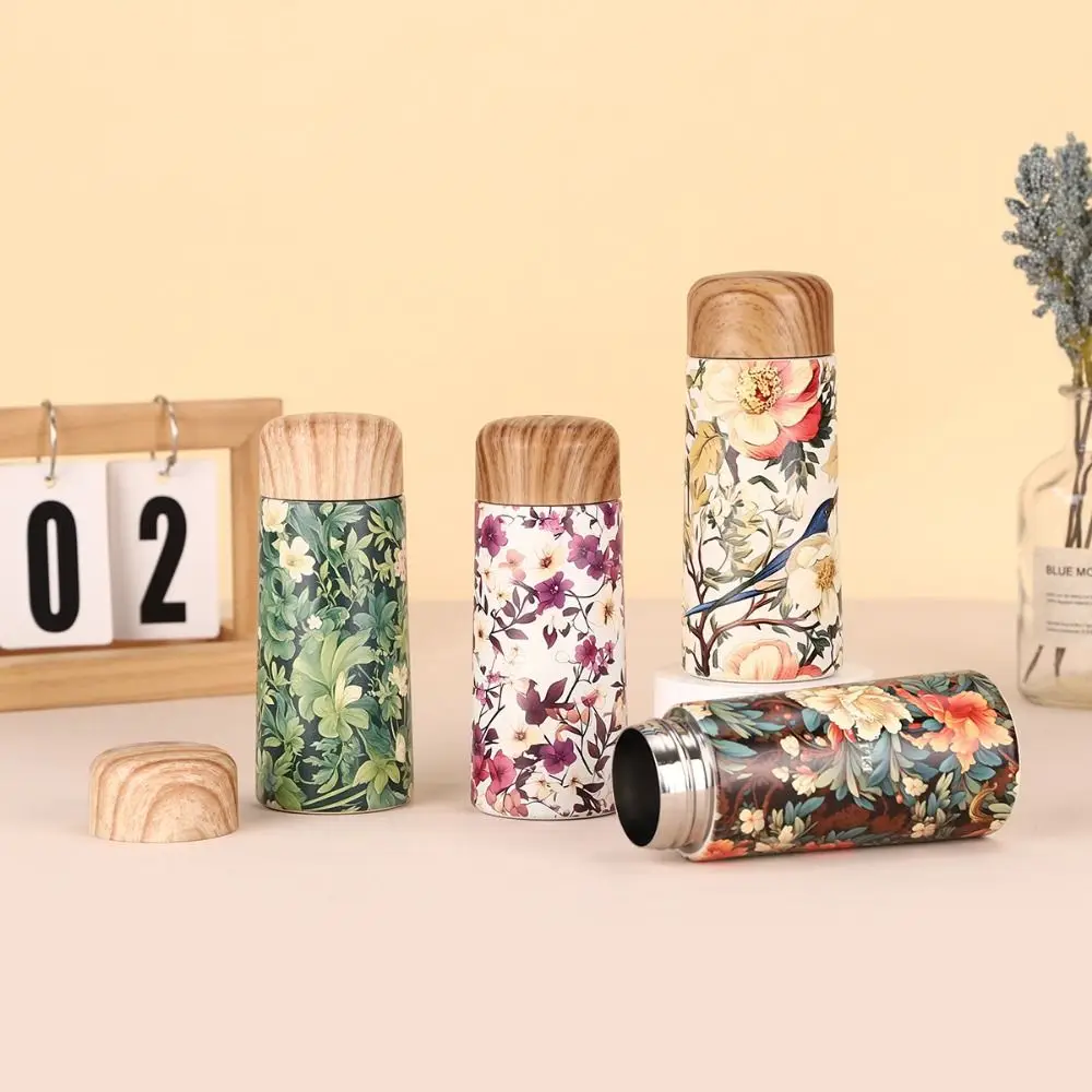 Retro 180ml Mini Insulated Cup Leak-proof Stainless Steel Pocket Water Bottle Lightweight Vacuum Flasks