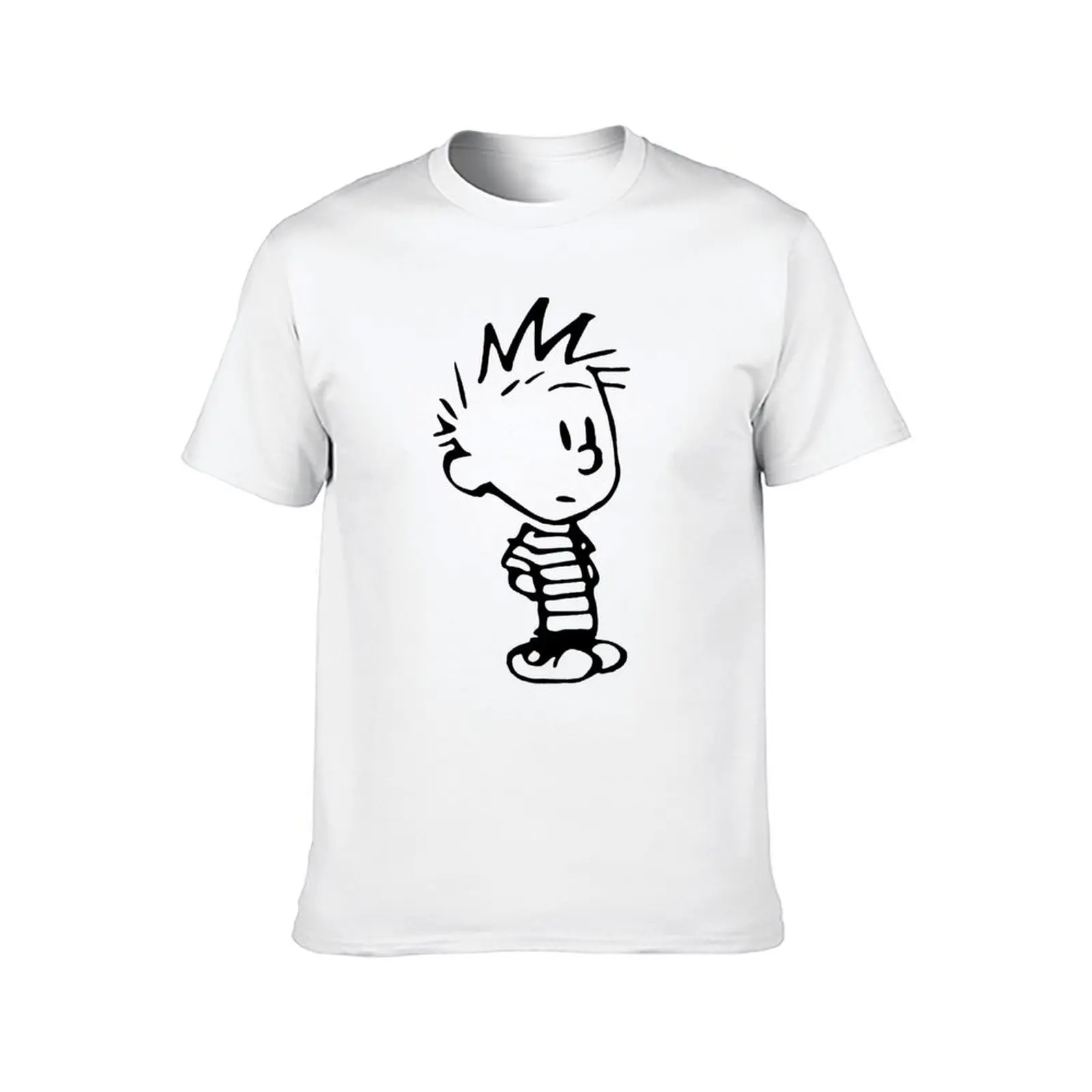 Calvin and Hobbes- Calvin T-Shirt cute tops oversizeds man t shirt summer top Men's t shirts