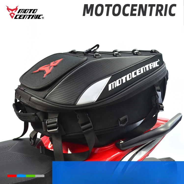 

Hot MOTOCENTRIC Motorcycle Tail Bag Waterproof Large Capacity Motorcycle Back Seat Bag Multifunction Helmet Motocross Backpack