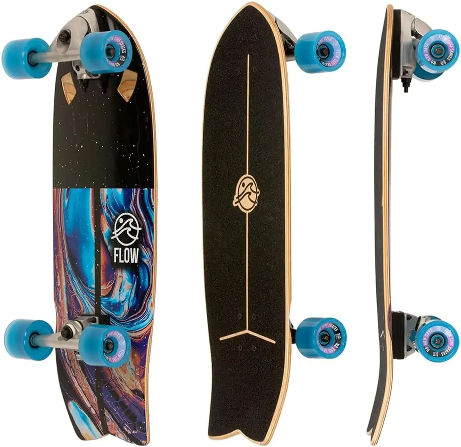 

29"x10" Maple Surf Skateboard with Carving Truck, Fully Assembled for Smooth Cruising and Surf-Like Maneuvers